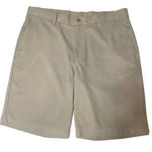 Snake Eyes Players Shorts Mens 34 Khaki Casual Stretch Performance Golf Casual